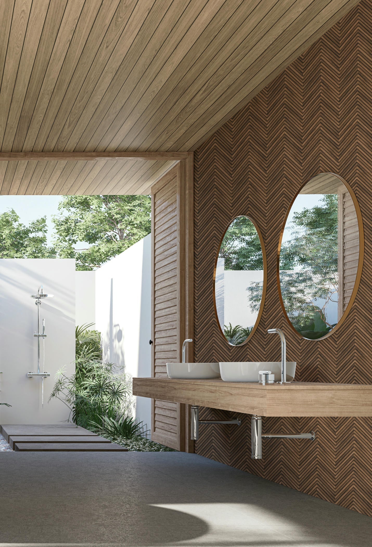 Vliestapete braun holzoptik