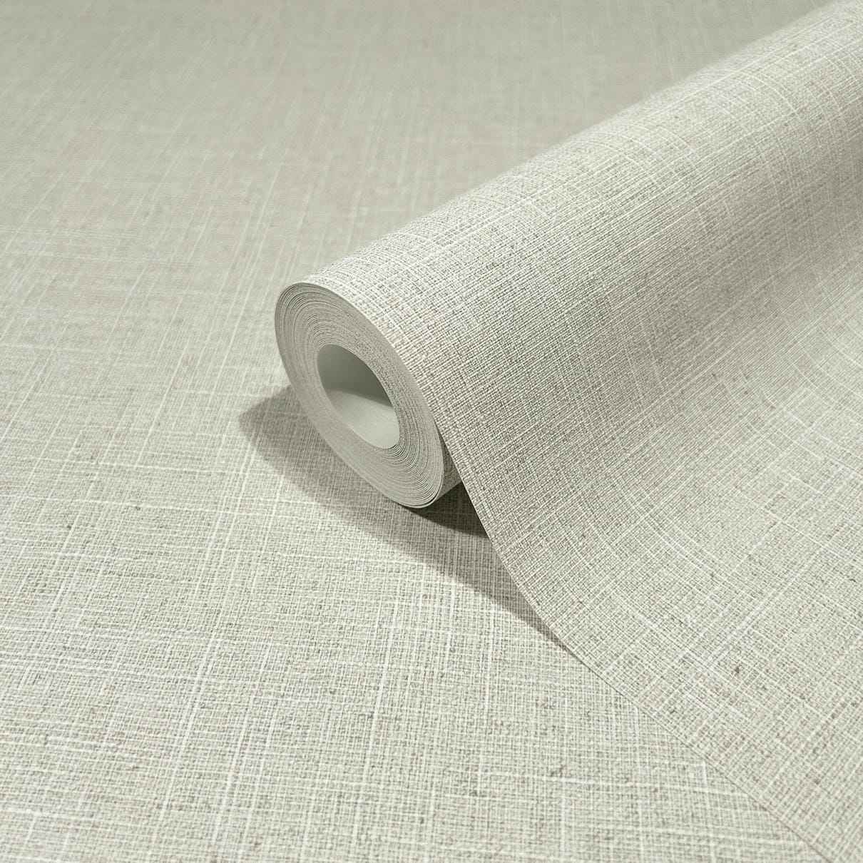 Vliestapete grau, beige einfarbig