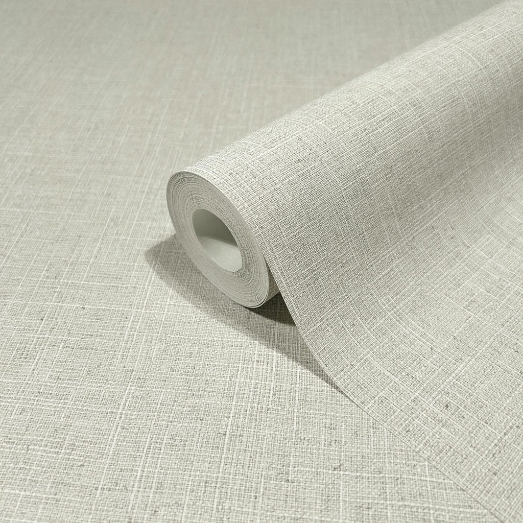 Papel pintado tejido no tejido liso gris y beige - Marburg - Imagen 3