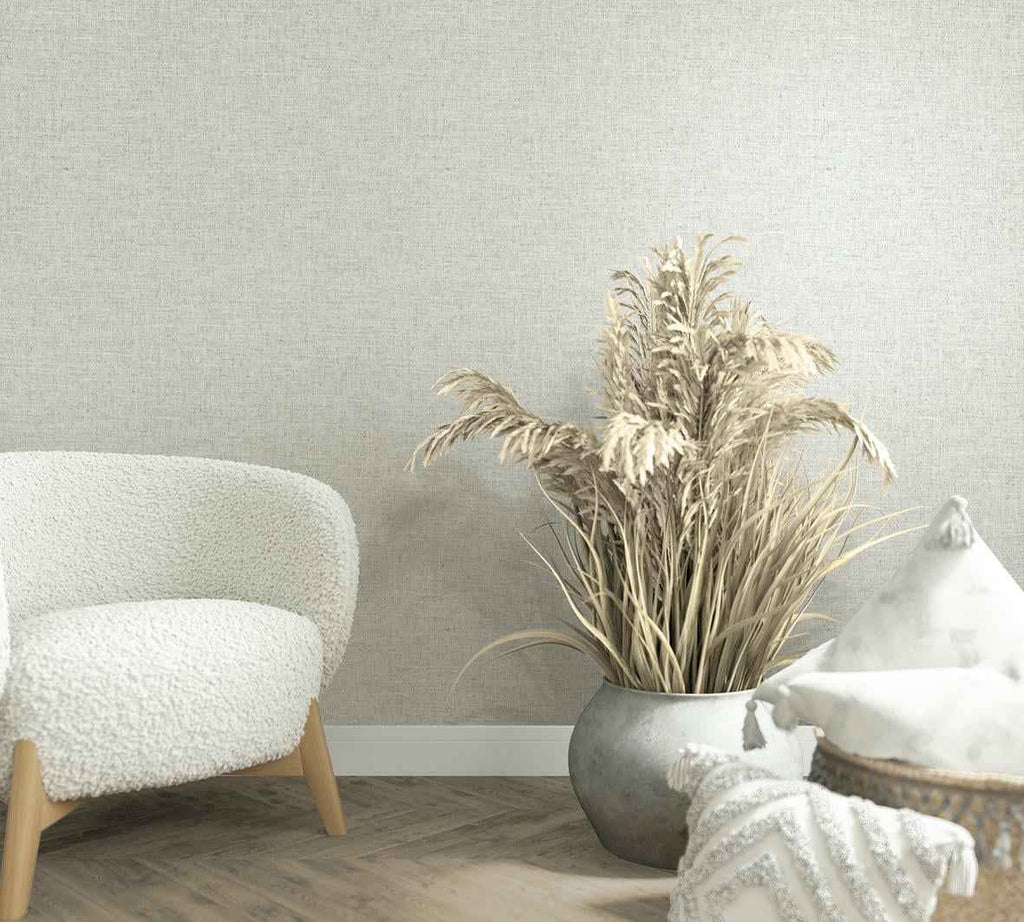 Vliestapete grau, beige einfarbig