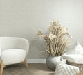Papel pintado tejido no tejido liso gris y beige - Marburg - Imagen 1
