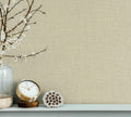 Vliestapete beige einfarbig