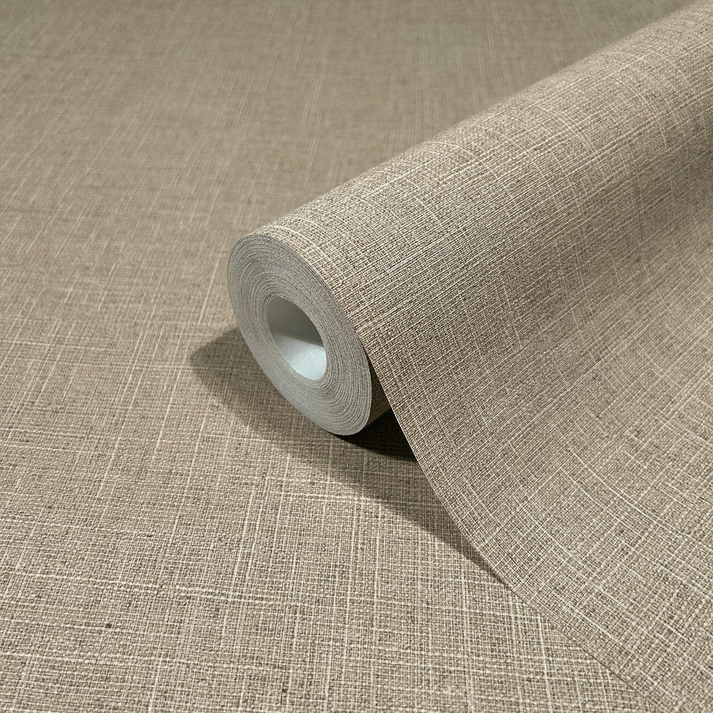 Papel pintado tejido no tejido liso marrón - Marburg - Imagen 3