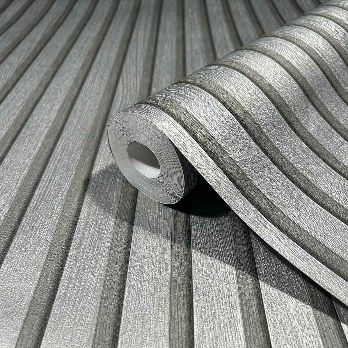 Vliestapete silber modern