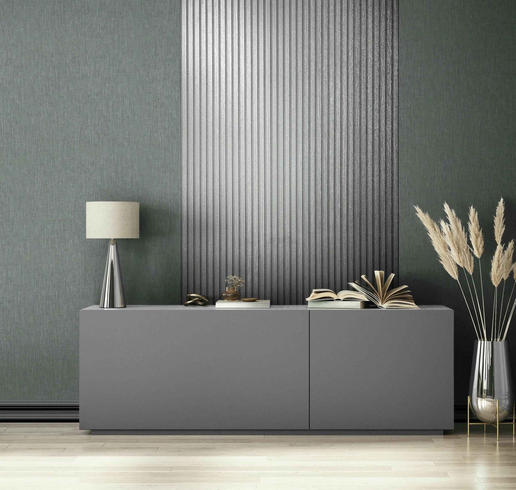 Vliestapete silber modern