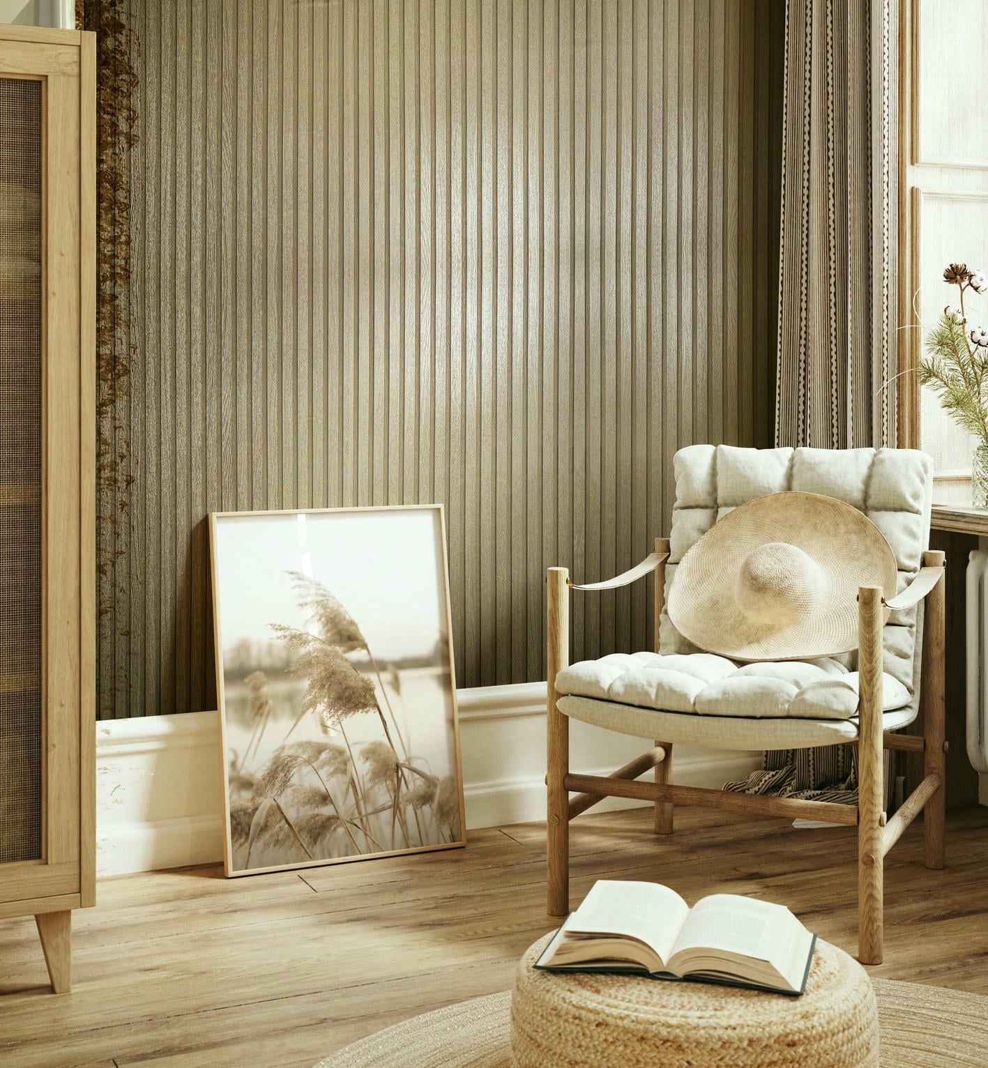 Vliestapete gold modern