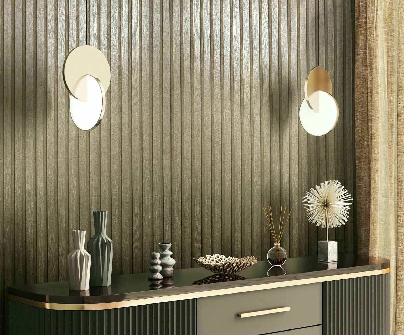 Vliestapete gold modern