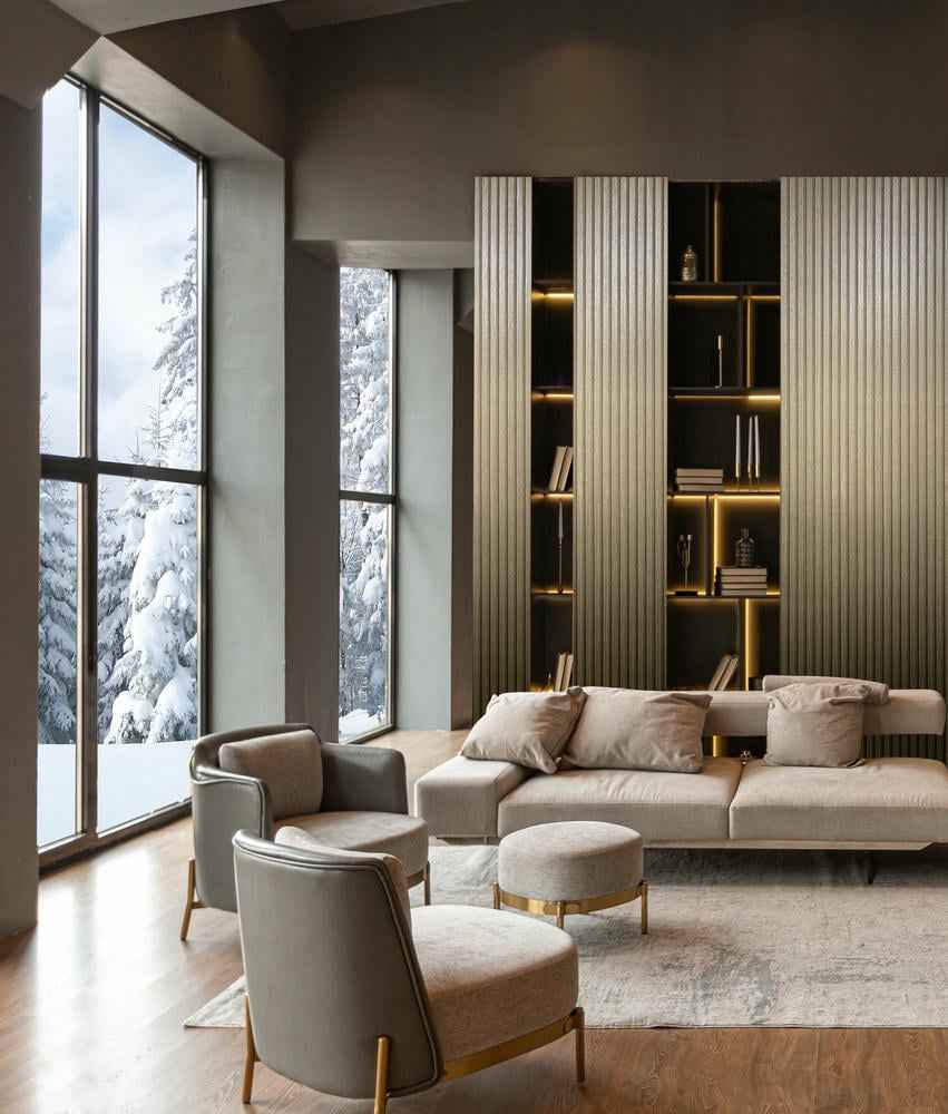 Vliestapete gold modern