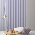 Fotomural Walls by Patel - Illusion Room 1 - wall mural 3D stripes design in purple & grey