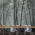 Fotomural Walls by Patel - In the Bamboo 1 - bamboo photo wallpaper bamboo forest in the mist