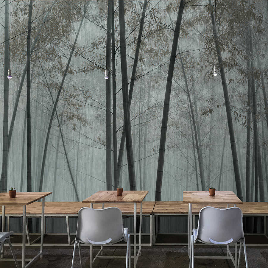 Fotomural Walls by Patel - In the Bamboo 1 - bamboo photo wallpaper bamboo forest in the mist