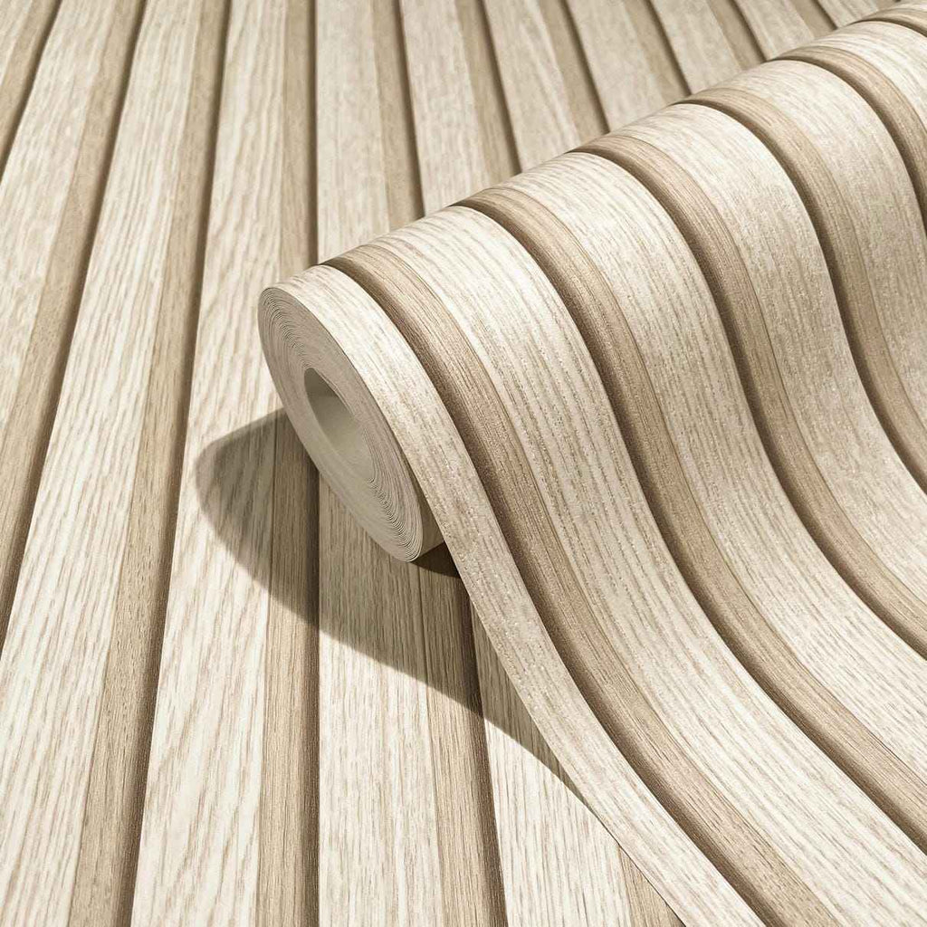 Vliestapete beige streifentapete
