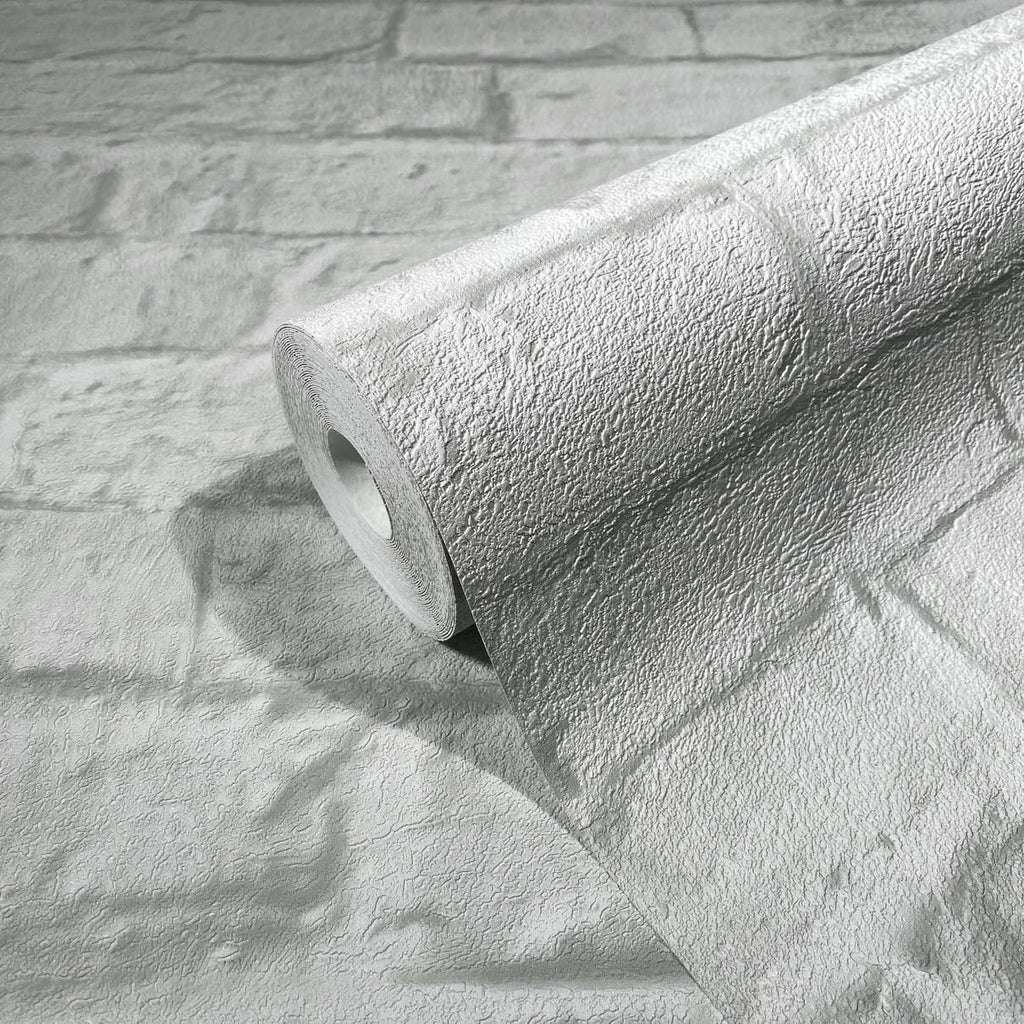 Papel pintado tejido no tejido efecto piedra greige - Marburg - Imagen 3