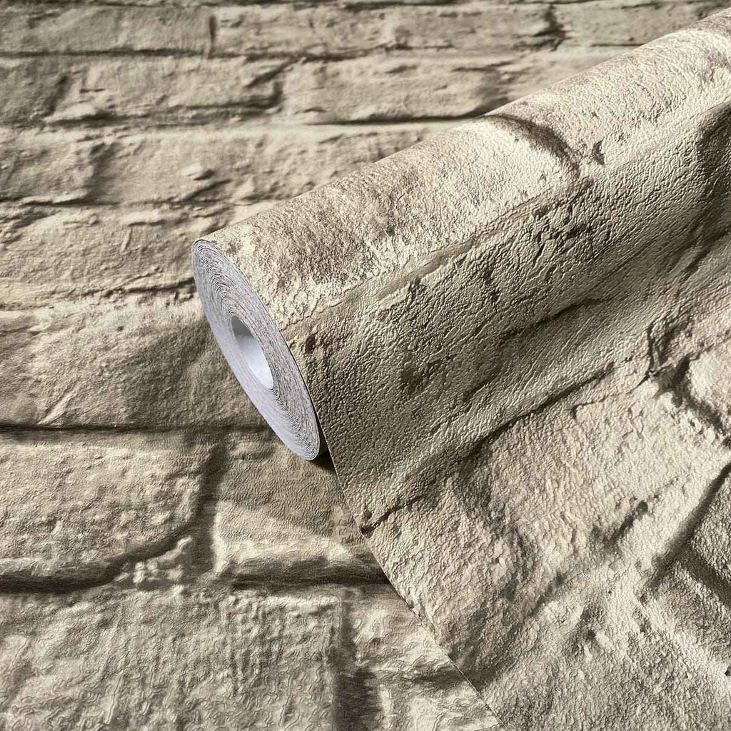 Vliestapete braun steinoptik