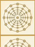 Papel pintado no tejido VERSACE con adornos circulares de Medusa ligeramente brillante ligeramente texturizado - blanco, dorado, negro