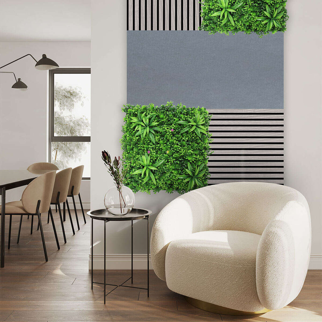 Panel Acustico de Fieltro Platinum Grey - Modular Wall - Foto 11