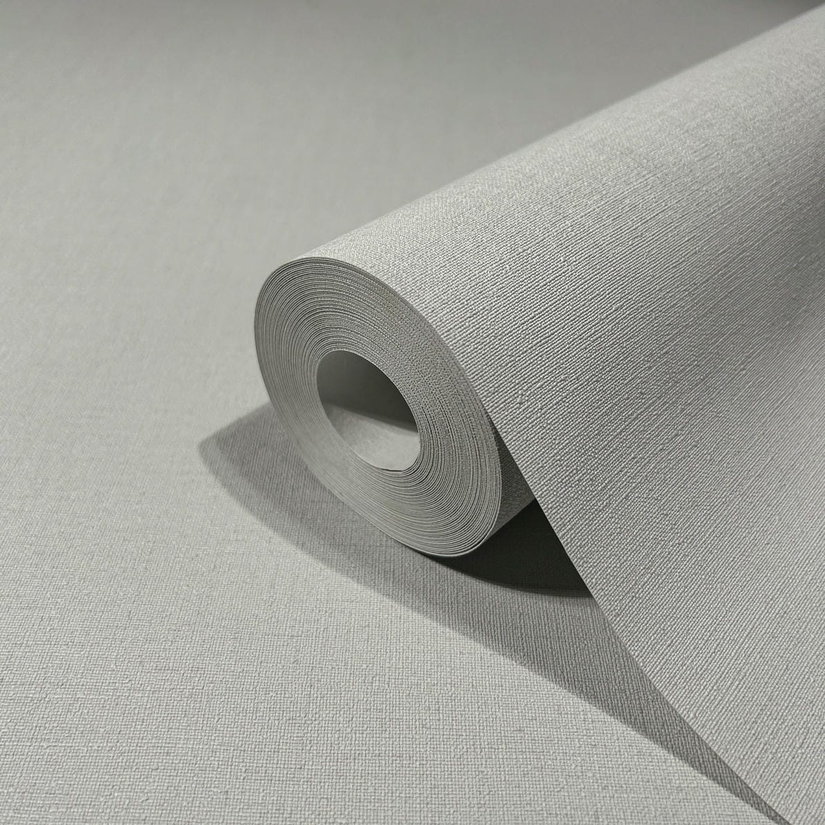 Papel pintado tejido no tejido efecto textil gris - Marburg - Imagen 2