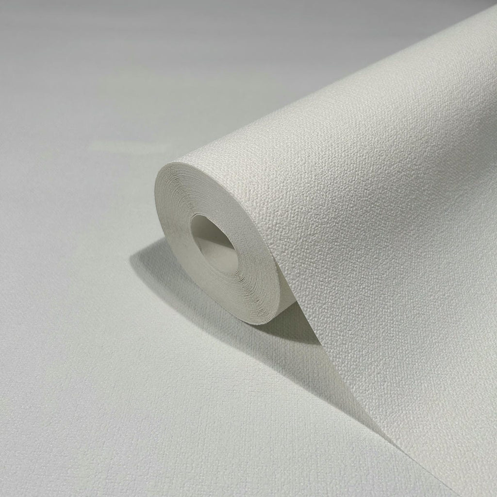 Papel pintado tejido no tejido liso blanco - Marburg - Imagen 2