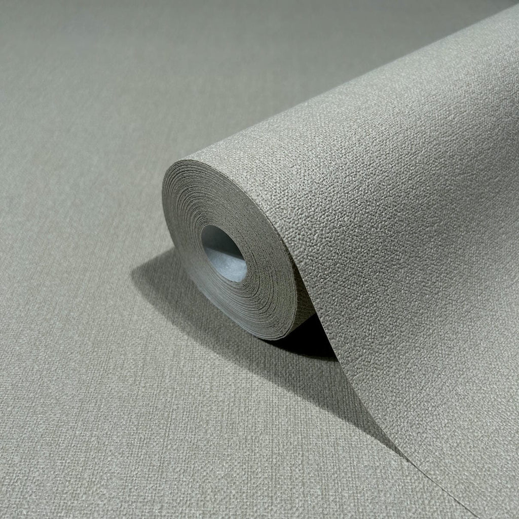 Papel pintado tejido no tejido liso gris - Marburg - Imagen 2