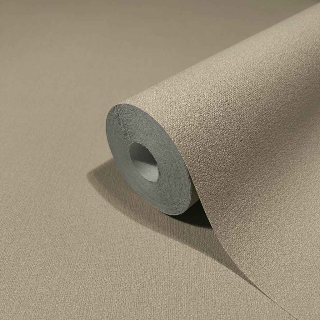 Vliestapete beige einfarbig