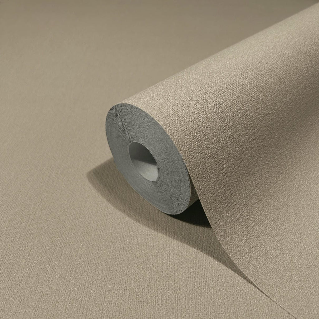 Papel pintado tejido no tejido liso beige - Marburg - Imagen 2