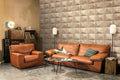 Vliestapete beige, braun holzoptik