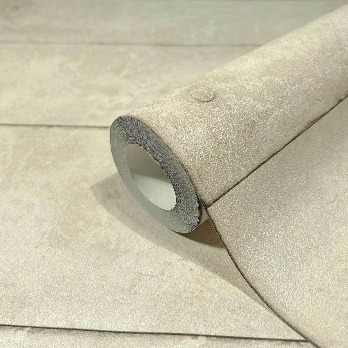 Papel pintado tejido no tejido efecto hormigón beige - Marburg - Imagen 2