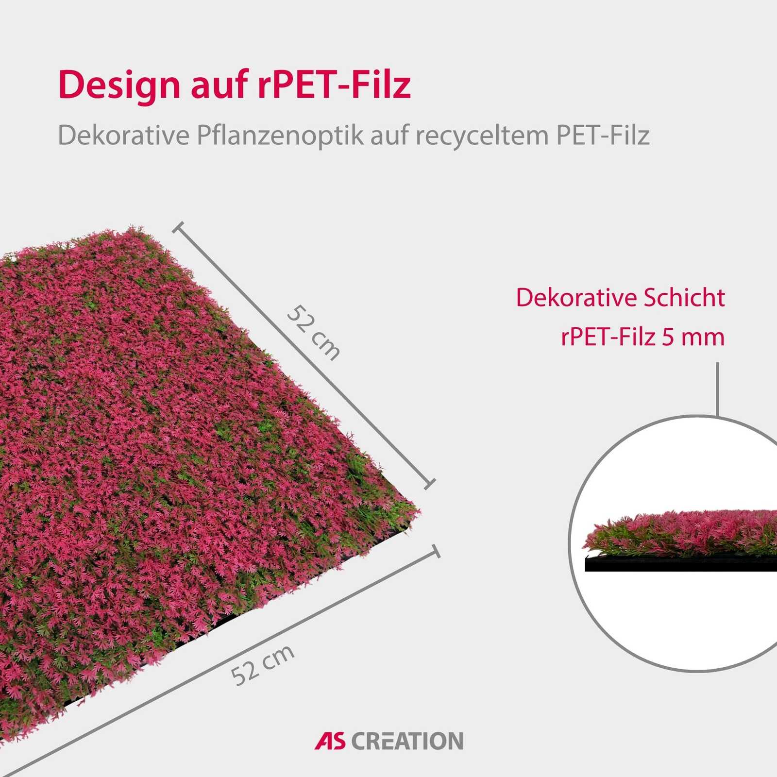 Panel Flora de Diseno Pink Design Grass - Modular Wall - Foto 9