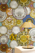 Versace 6-Vliestapete Vinyltapete Blau Kreise