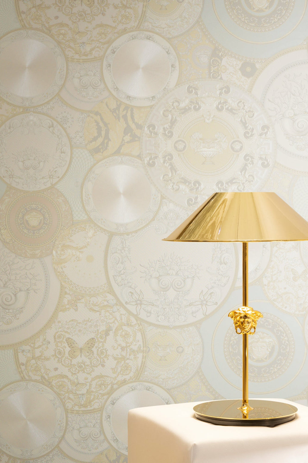 Versace 6-Vliestapete Vinyltapete Creme Kreise