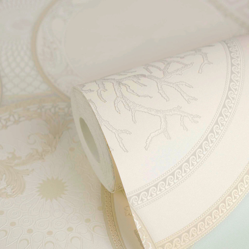Versace 6-Vliestapete Vinyltapete Creme Kreise