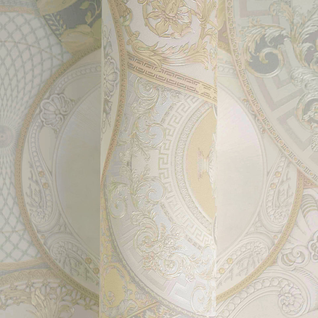 Versace 6-Vliestapete Vinyltapete Creme Kreise