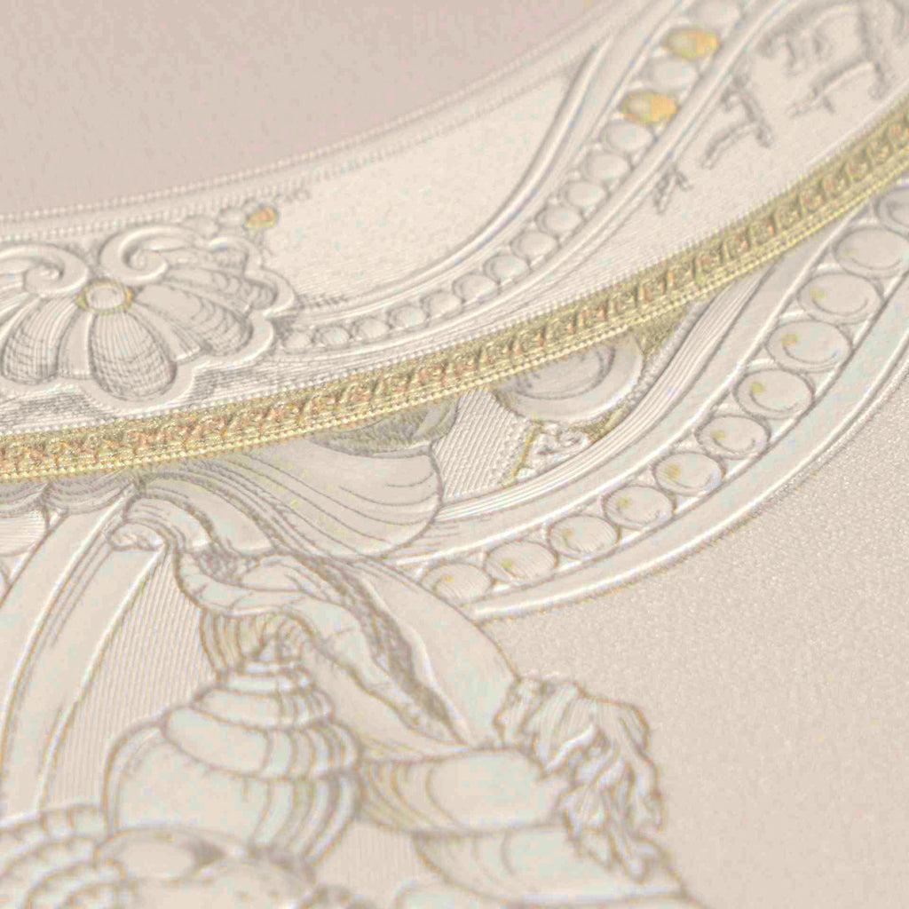 Versace 6-Vliestapete Vinyltapete Creme Kreise
