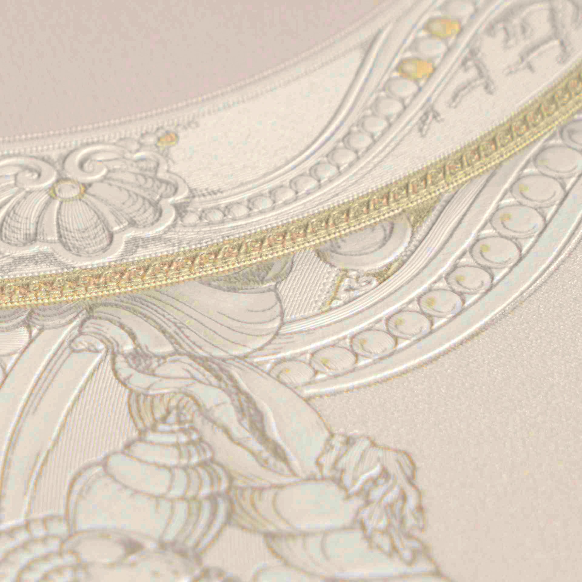 Versace 6-Vliestapete Vinyltapete Creme Kreise