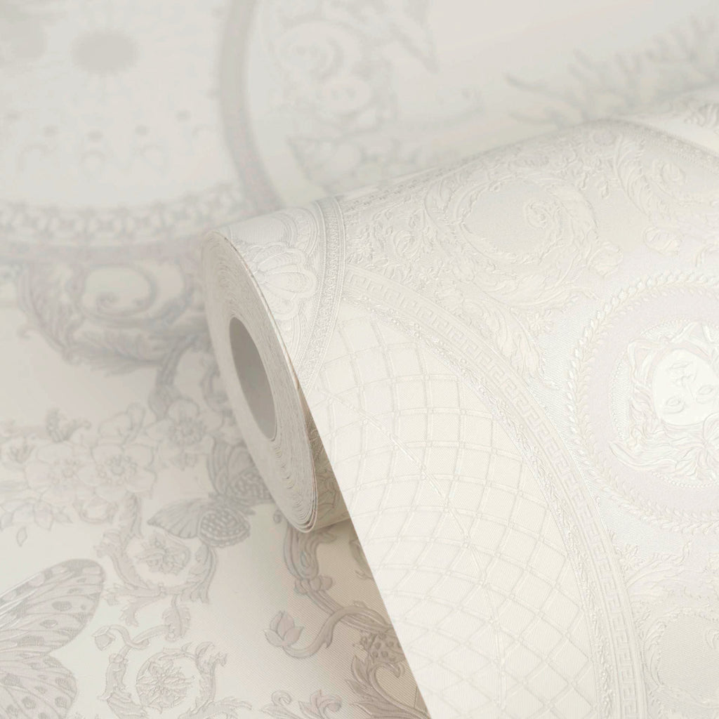 Versace 6-Vliestapete Vinyltapete Grau Kreise