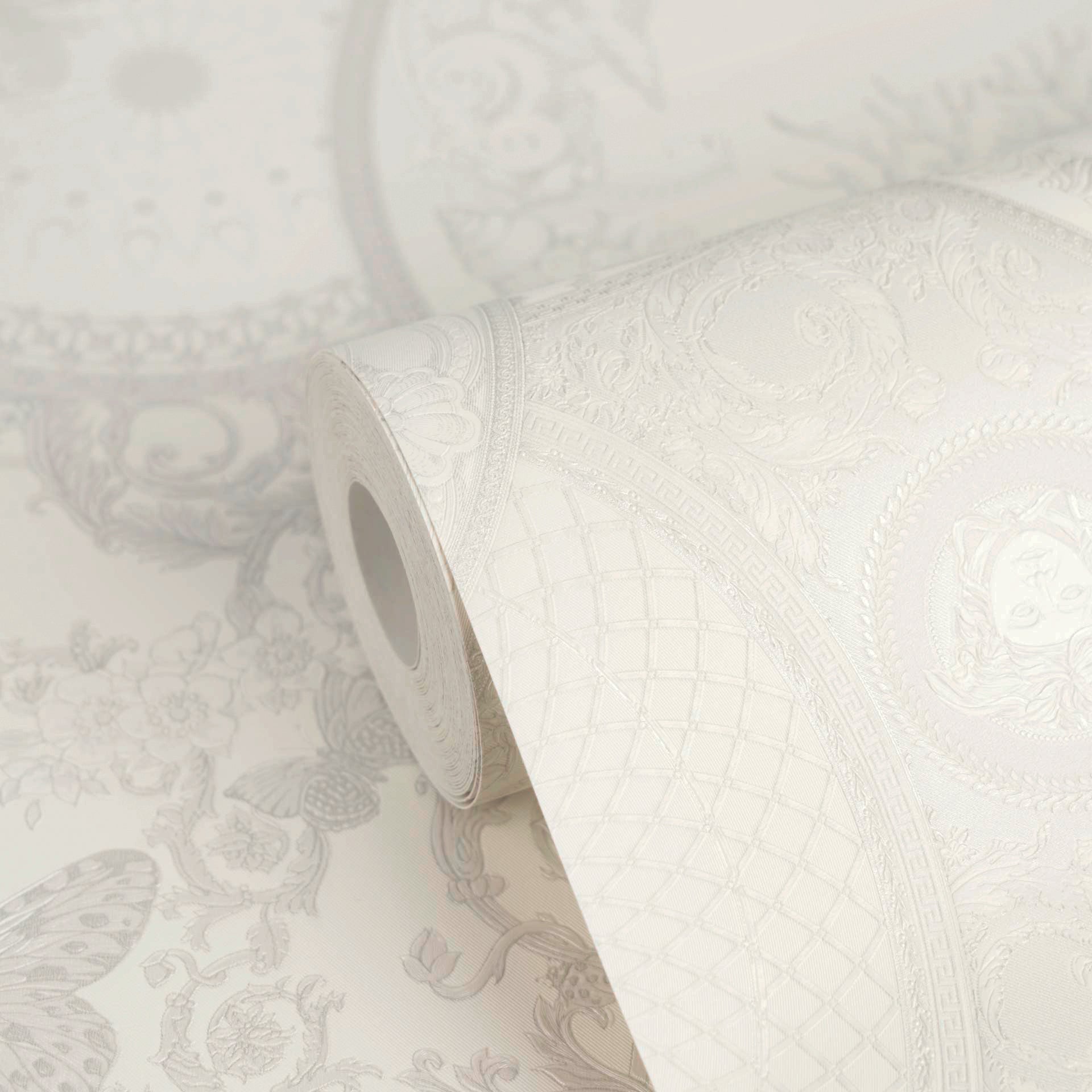 Versace 6-Vliestapete Vinyltapete Grau Kreise