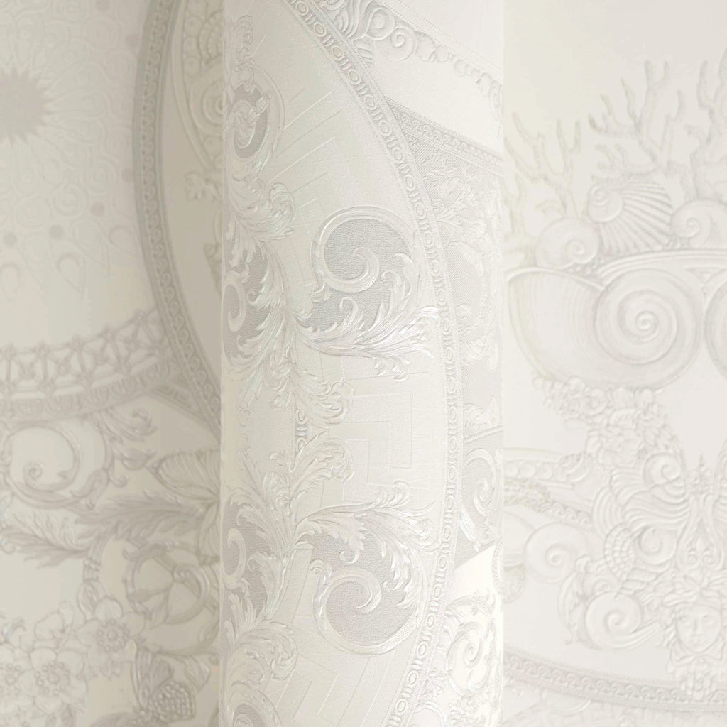 Versace 6-Vliestapete Vinyltapete Grau Kreise