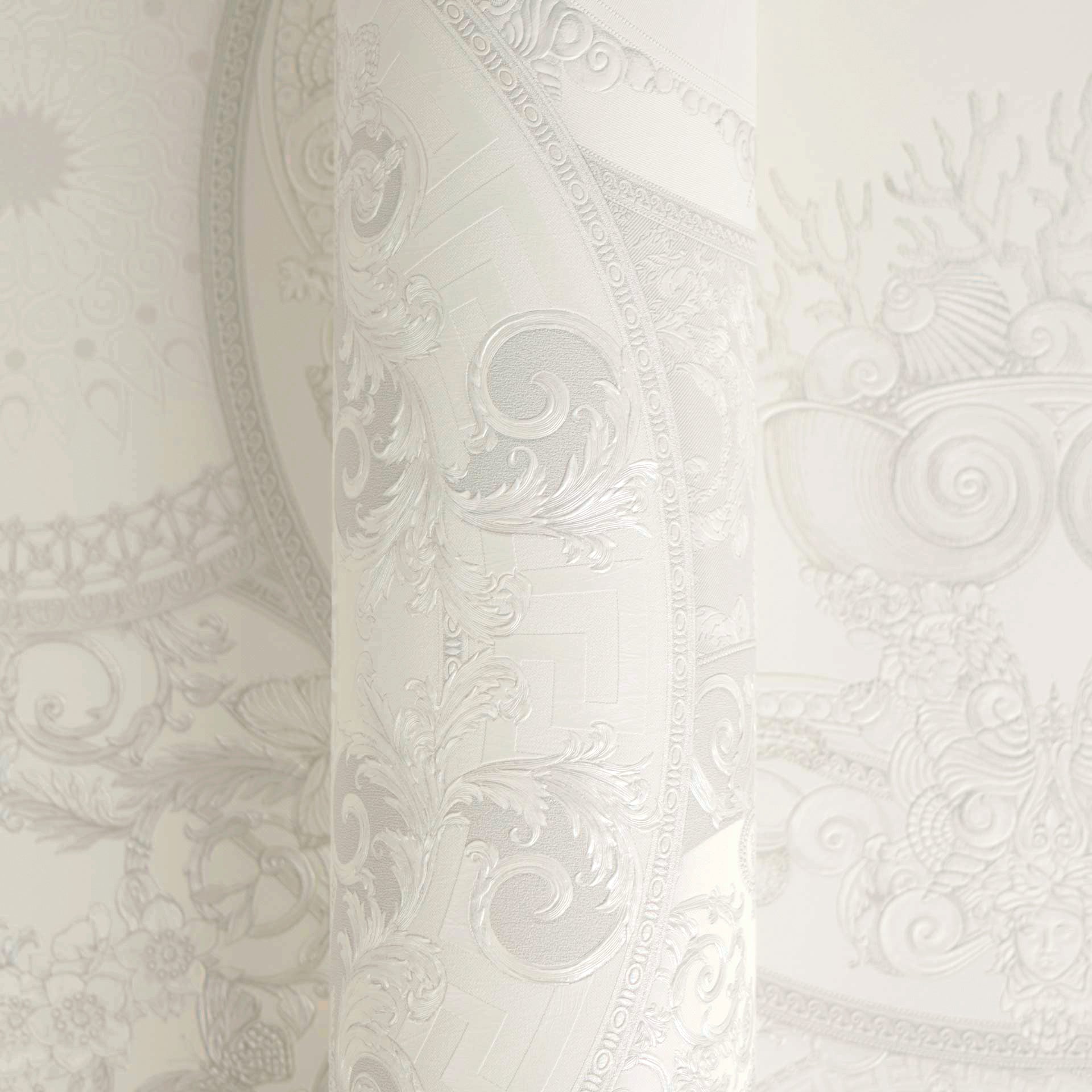Versace 6-Vliestapete Vinyltapete Grau Kreise