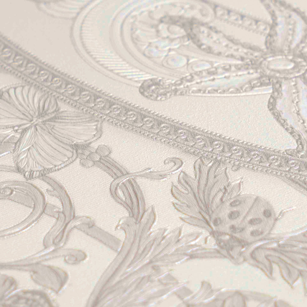 Versace 6-Vliestapete Vinyltapete Grau Kreise