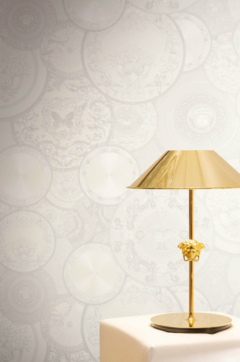 Versace 6-Vliestapete Vinyltapete Grau Kreise