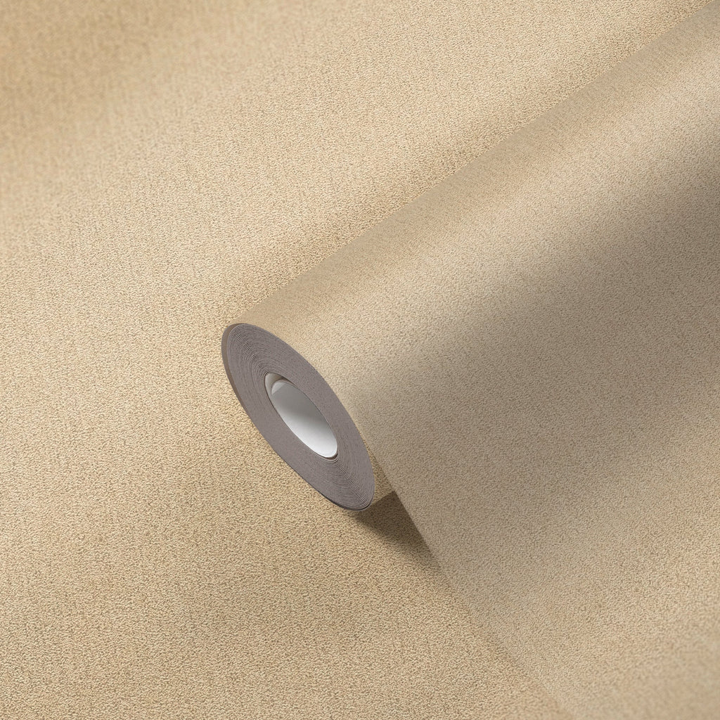Hochwertige Vliestapete Beige Unitapete