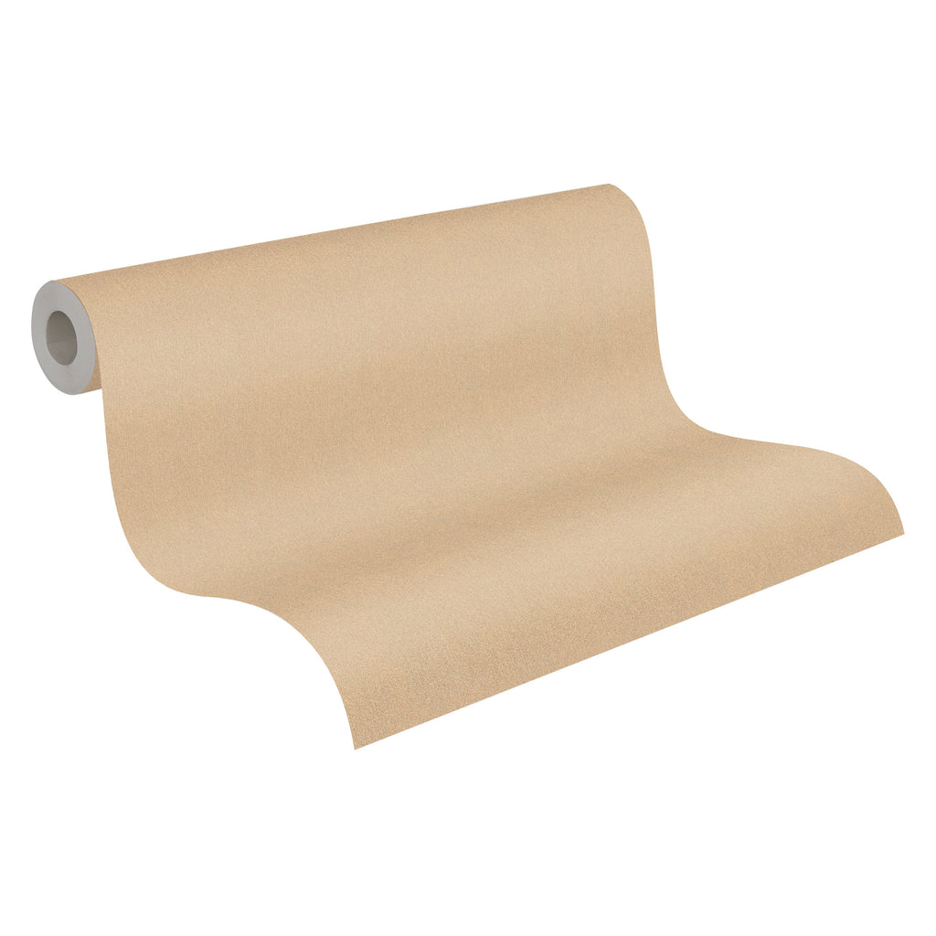 Hochwertige Vliestapete Beige Unitapete