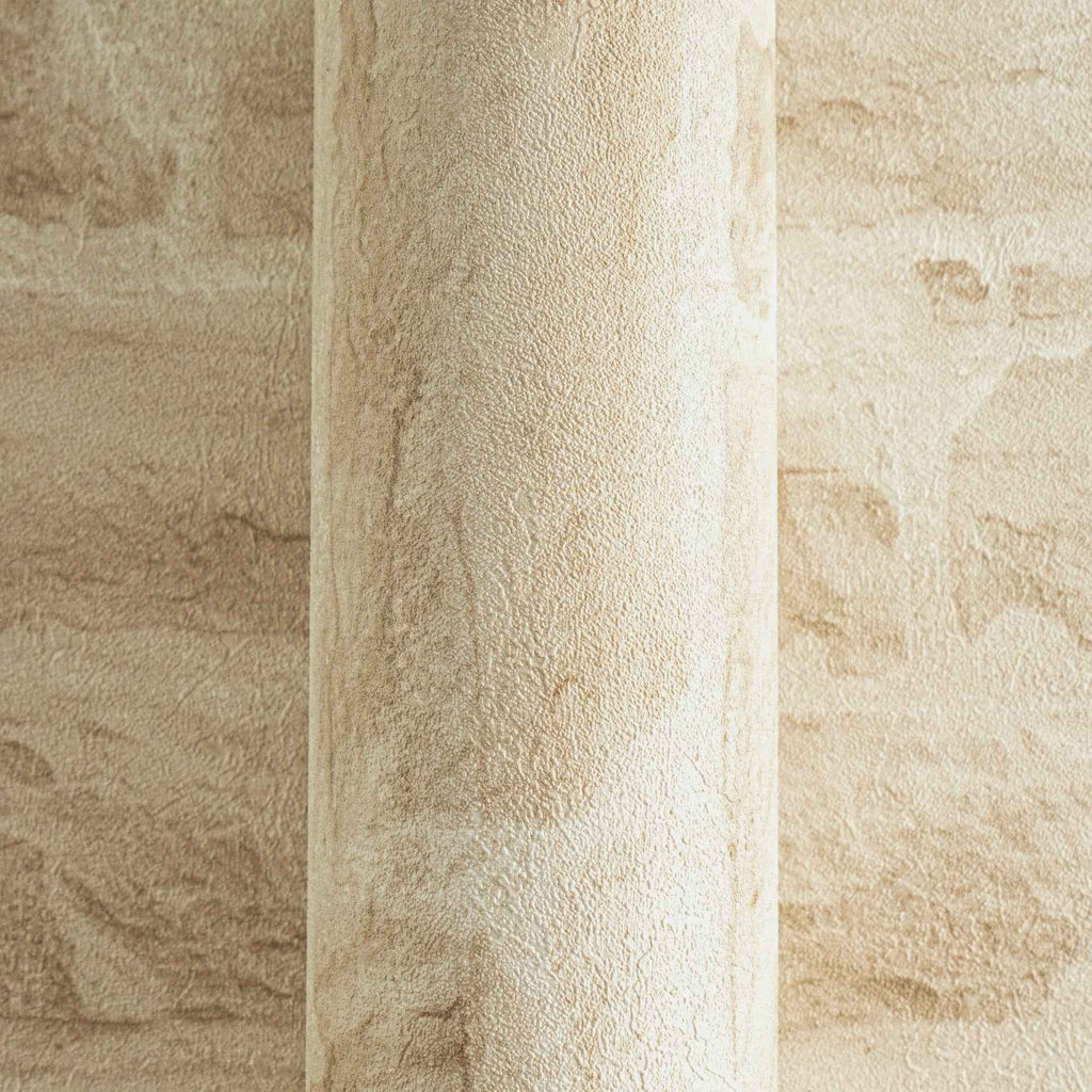 Hochwertige Vliestapete Beige Steinoptik