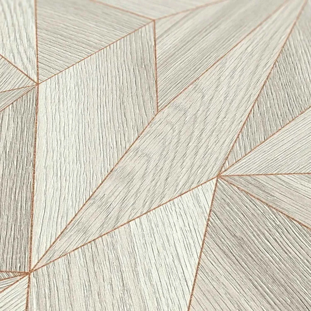 Hochwertige Vliestapete Grau Geometrisch