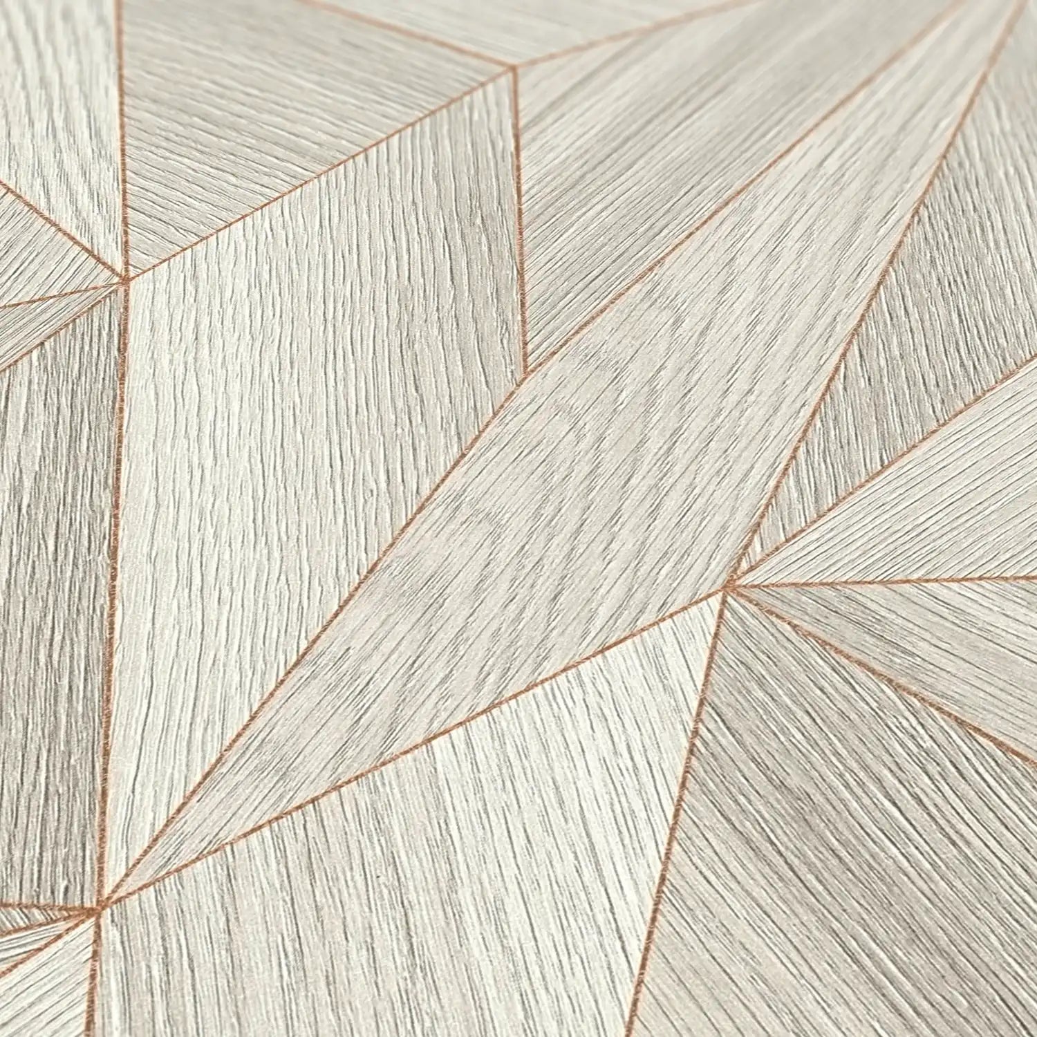 Hochwertige Vliestapete Grau Geometrisch