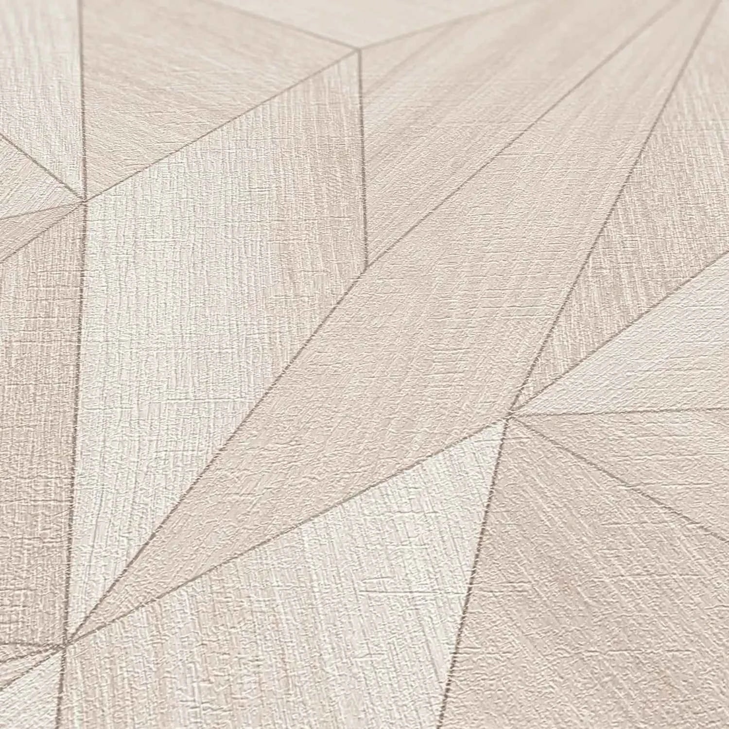 Hochwertige Vliestapete Beige Grafik