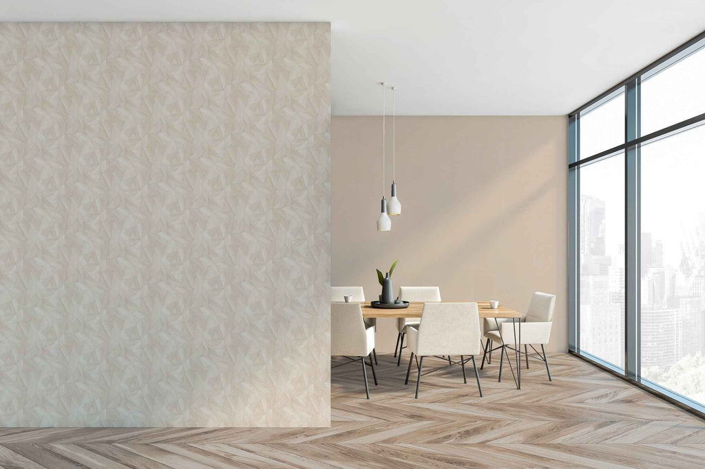 Hochwertige Vliestapete Beige Grafik