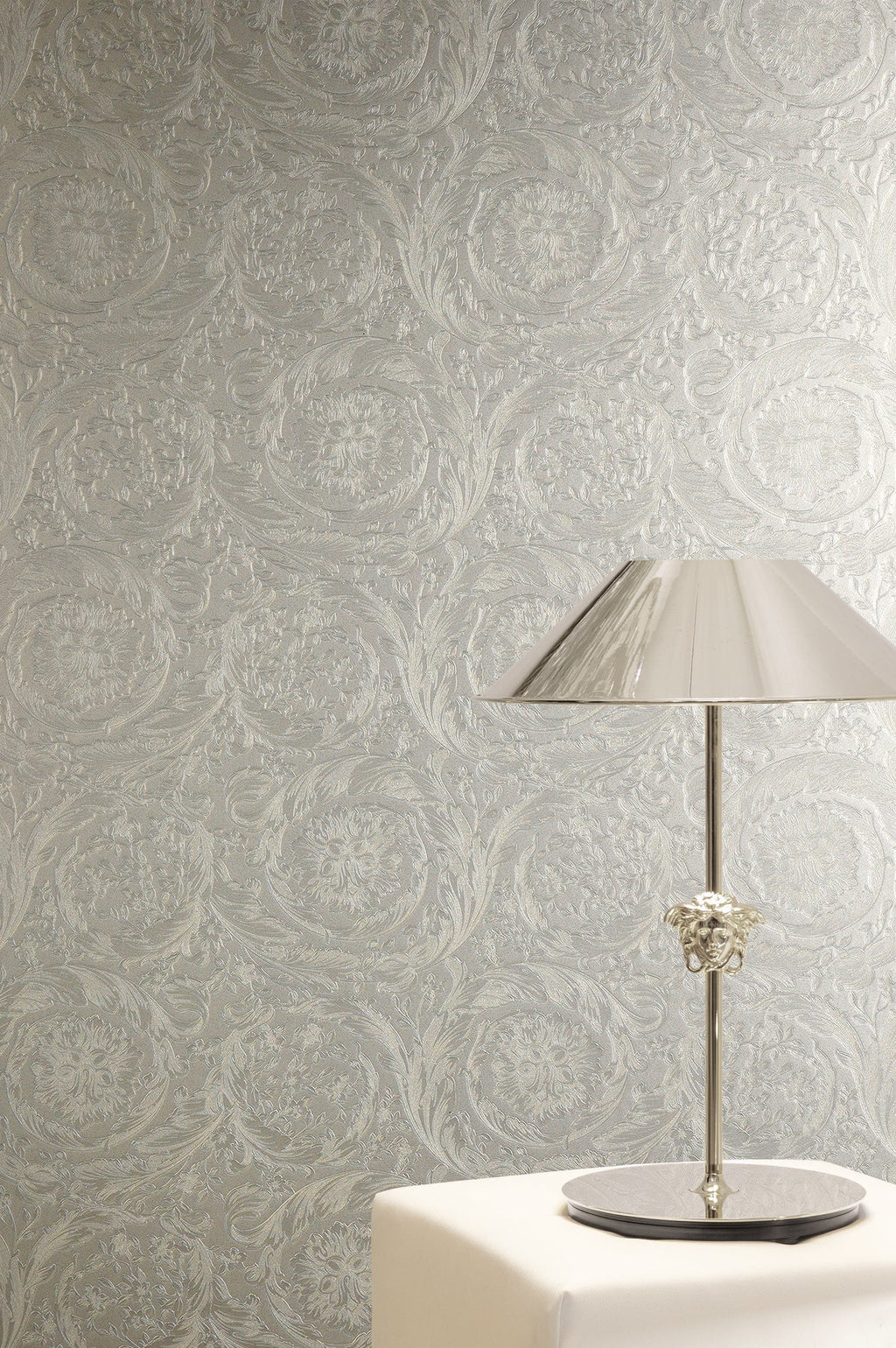 Versace 6-Vliestapete Vinyltapete Grau Floral