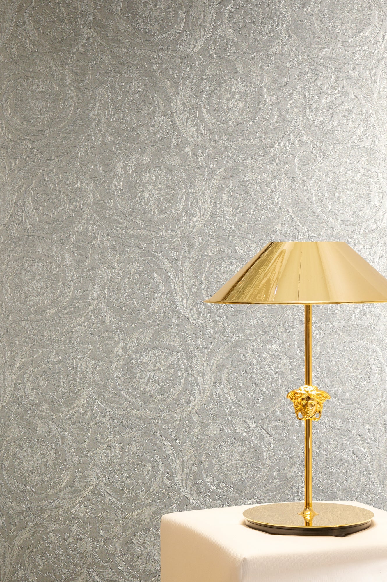 Versace 6-Vliestapete Vinyltapete Grau Floral