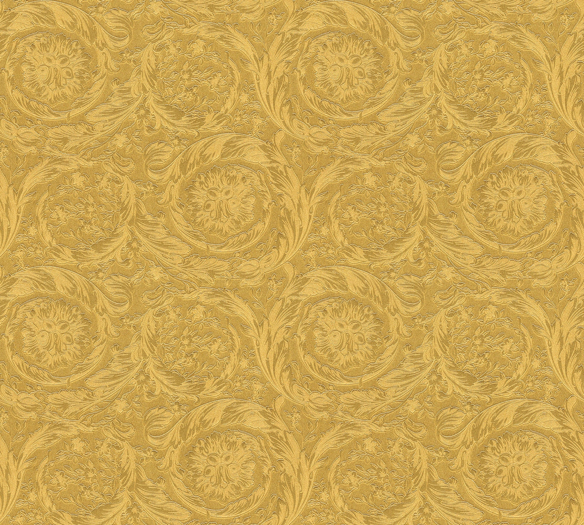 Papel pintado vinílico Versace 6 dorado floral - Matex - Imagen 9